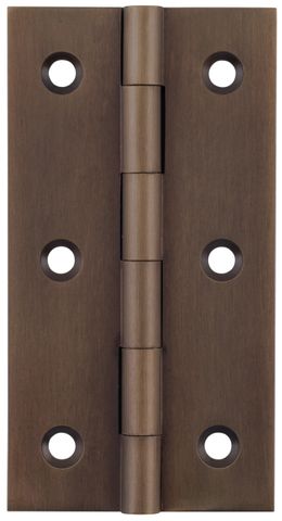 TRADCO CABINET HINGE FIXED PIN ANTIQUE BRASS H76XW41MM