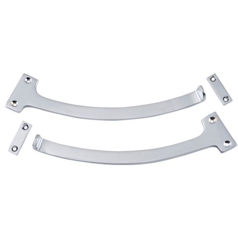 Tradco TRA9753 Fanlight Stop Pair Chrome Plated L190mm