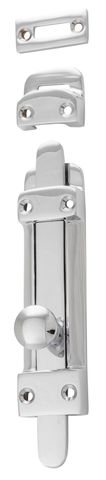 TRADCO TOWER BOLT CHROME PLATED H118XW32MM