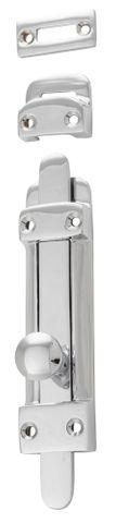Tradco TRA9754 Tower Bolt Chrome Plated H118xw32mm
