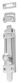 Tradco TRA9754 Tower Bolt Chrome Plated H118xw32mm