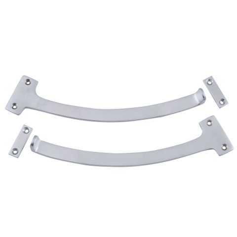 Tradco TRA9768 Fanlight Stop Pair Satin Chrome L190mm
