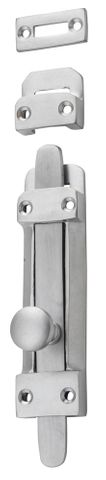 Tradco TRA9769 Tower Bolt Satin Chrome H118xw32mm