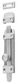 TRADCO TOWER BOLT SATIN CHROME H118XW32MM