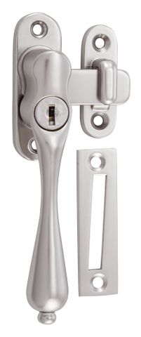 Tradco TRA9804 Casement Fastener Locking Teardrop LH Sn W28xp34mm
