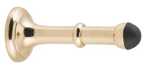 TRADCO DOOR STOP CONCEALED FIX LARGE POLISHED BRASS