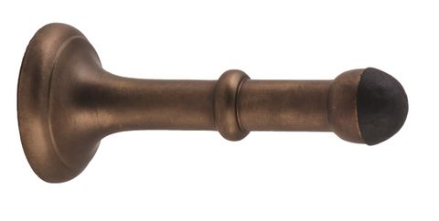 TRADCO DOOR STOP CONCEALED FIX LARGE ANTIQUE BRASS