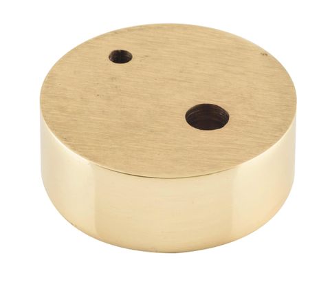 TRADCO DOOR STOP SPACER OVAL POLISHED BRASS H15XD40MM
