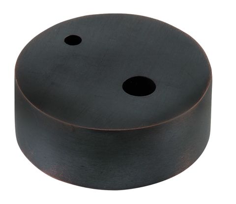 TRADCO DOOR STOP SPACER OVAL ANTIQUE COPPER H15XD40MM