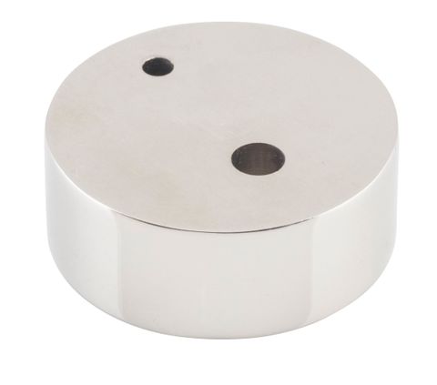 TRADCO DOOR STOP SPACER OVAL POLISHED NICKEL H15XD40MM