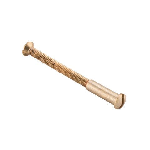 Tradco TRASCTBOLTSB Tie Bolt Satin Brass M4x0.7x65mm With Cutoff Points