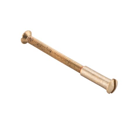 TRADCO TIE BOLT SATIN BRASS M4X0.7X65MM WITH CUTOFF POINTS