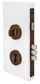 Zanda 1183.EB 1183 Double Turn Lock Kit W/Escutcheons + Cylinder EB