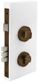 Zanda 1183.EB 1183 Double Turn Lock Kit W/Escutcheons + Cylinder EB