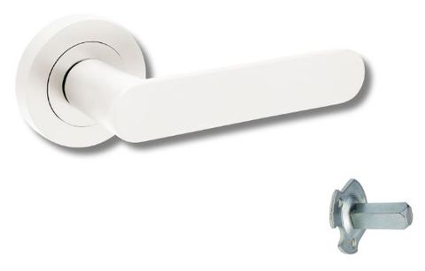 Zanda 10093.D.WHT 10093.D Duke Round Rose Dummy Lever WHT