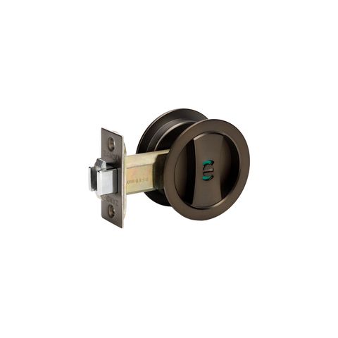 Zanda 5327.EB Round Cavity Slider Privacy Set Eb