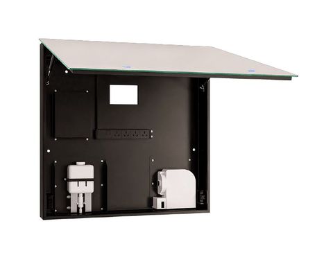 Metlam ML_IMC2_LUX Integrated Mirror Cabinet - Hand Dryer & Soap Dispens