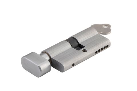 Euro TRA21615-KA3 Cylinder Key Thumb 5 Pin SC / Brushed Chrome L65mm KA3