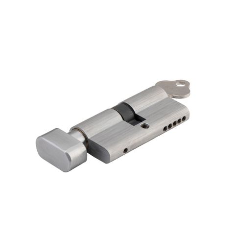 Tradco Euro TRA21615-KA3 Cylinder Key Thumb 5 Pin SC / Brushed Chrome L65mm KA3