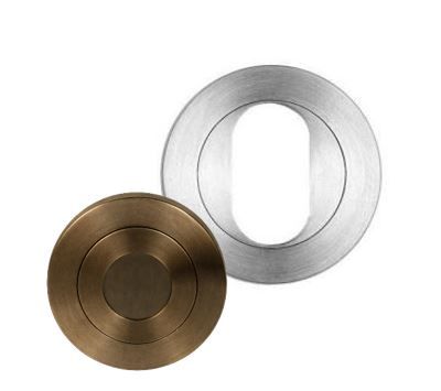 Designer Doorware E14-VWB Oval Cylinder Escutcheon R10 Rose VWB