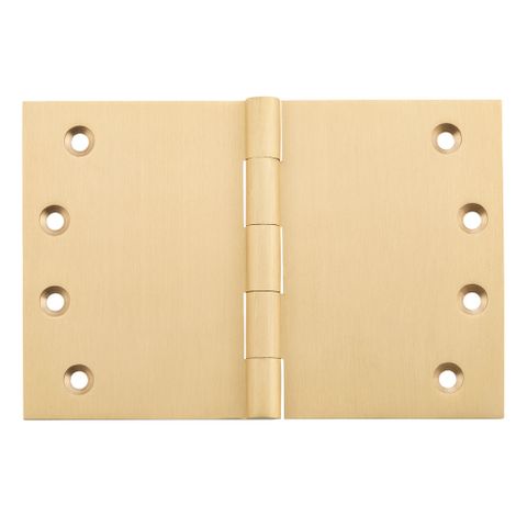 Tradco TRA4504 Hinge Broad Butt Satin Brass / Brushed Brass