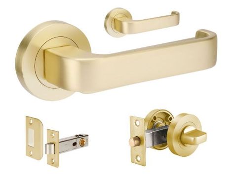 Zanda 7315.PR.SB Streamline Lever Privacy Set Incl 1131 & 7032 Privacy Kit SB