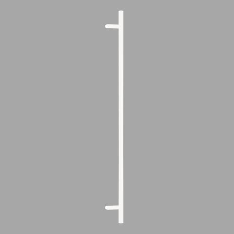 Zanda 7303.BB.WHT Omega Offset Pull Handle 1800mm 1600mm Crs Btb White