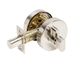 Zanda 11518.BN Triad Round Slimline Deadbolt Single Cylinder Key/Turn BN