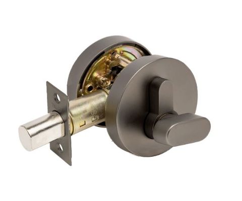 Zanda 11518.GN Triad Round Slimline Deadbolt Single Cylinder Key/Turn GN