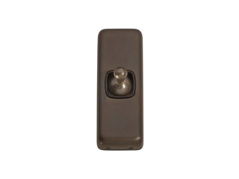 Tradco TRA5890 Switch Flat Plate Toggle 1 Gang Brown AB H82xw30mm