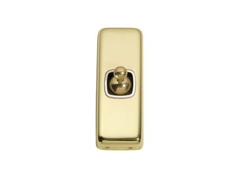 Tradco TRA5950 Switch Flat Plate Toggle 1 Gang White PB H82xw30mm