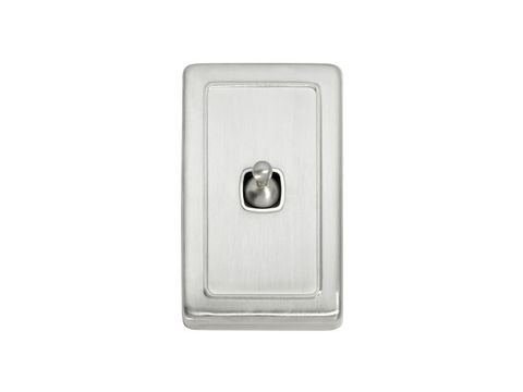 Tradco Switch Flat Plate Toggle 1 Gang