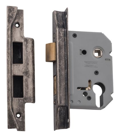 TRADCO MORTICE LOCK EURO REBATED RN CTC47.5MM BACKSET 57MM