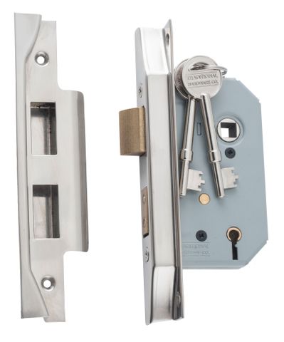 TRADCO REBATED 5 LEVER MORTICE LOCK 46MM BACKSET