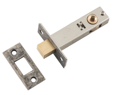 TRADCO PRIVACY BOLT RUMBLED NICKEL BACKSET 60MM