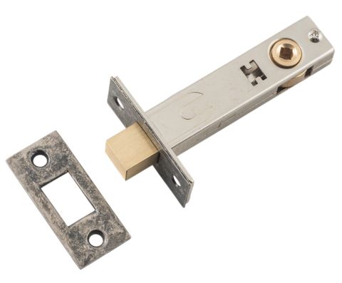 TRADCO PRIVACY BOLT RUMBLED NICKEL BACKSET 70MM