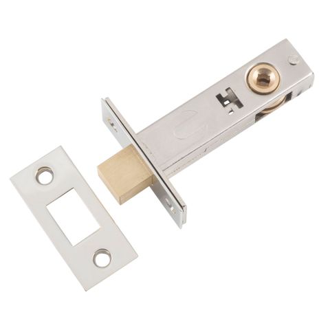 Tradco TRA6234 Privacy Bolt Polished Nickel Backset 60mm