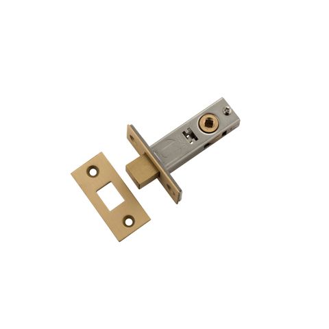 Tradco TRA6239 Privacy Bolt Satin Brass Backset 45mm