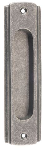 Tradco TRA6430 Sliding Door Pull Traditional Rumbled Nickel