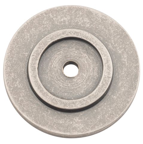 TRADCO BACKPLATE FOR DOMED CUPBOARD KNOB RUMBLED NICKEL