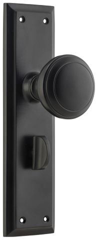 Tradco TRA6450P Door Knob Milton Privacy Pair Matt Black