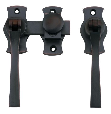 Tradco TRA6462 French Door Fastener Square Antique Copper