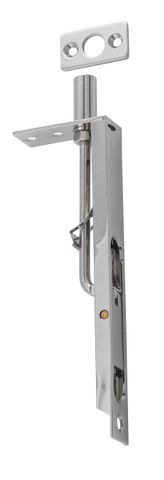 TRADCO FLUSH BOLT POLISHED NICKEL H150XW19MM