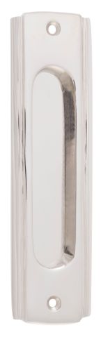 TRADCO SLIDING DOOR PULL TRADITIONAL POLISHED NICKEL