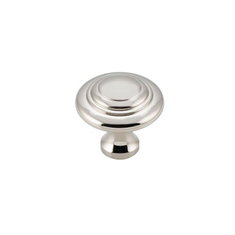 Tradco TRA6536 Cupboard Knob Domed Polished Nickel D25xp24mm