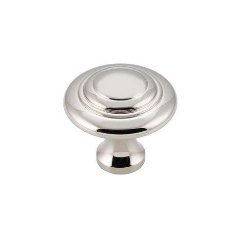 Tradco TRA6537 Cupboard Knob Domed Polished Nickel D32xp29mm