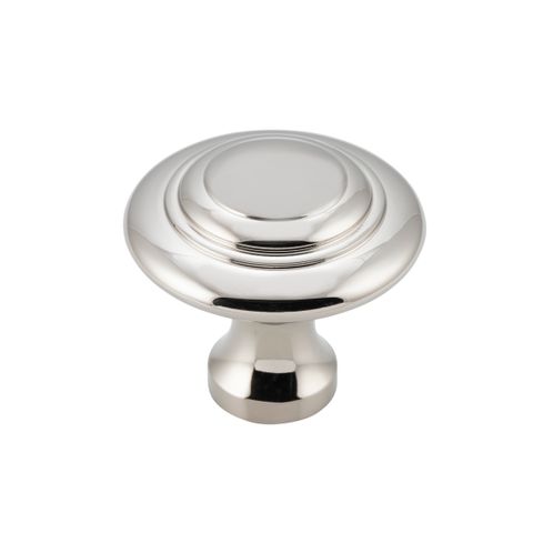 TRADCO CUPBOARD KNOB DOMED POLISHED NICKEL D38XP35MM