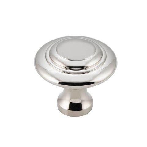 Tradco TRA6538 Cupboard Knob Domed Polished Nickel D38xp35mm