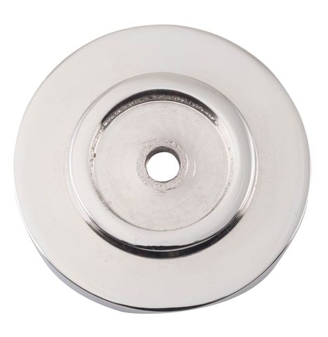 TRADCO BACKPLATE FOR DOMED CUPBOARD KNOB POLISHED NICKEL