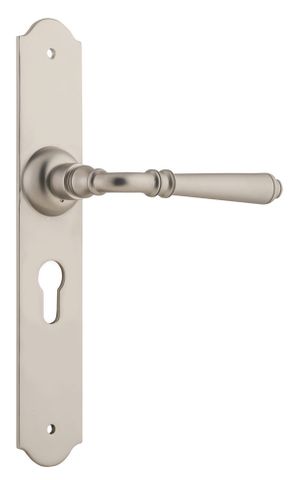 Tradco TRA6560E Door Lever Reims Euro Pair Satin Nickel